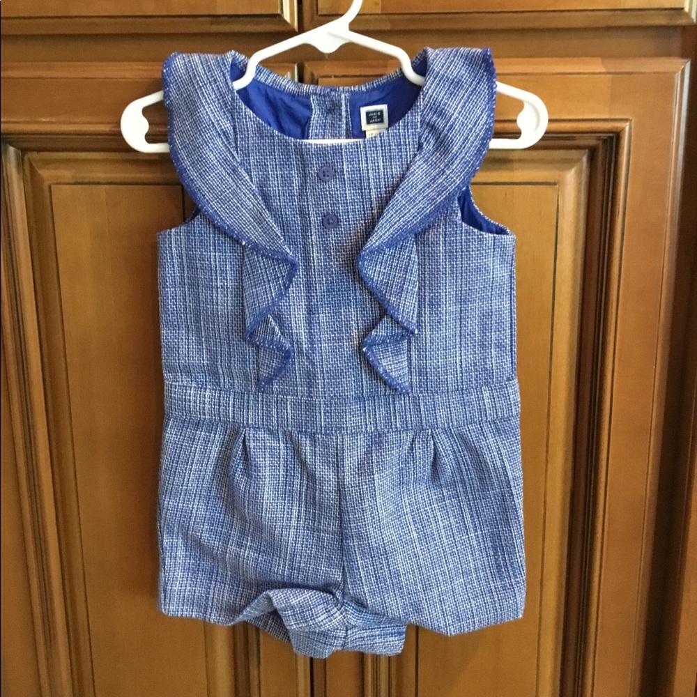 🎉 HP 4/8/18 🎉 Janie and Jack blue romper